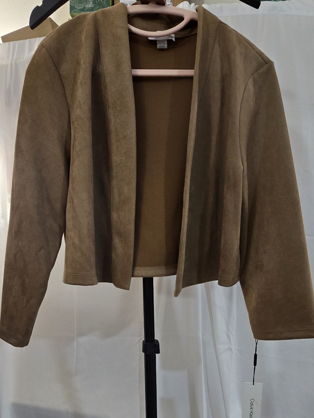 Calvin Klein Brown Teddy Jacket XL
